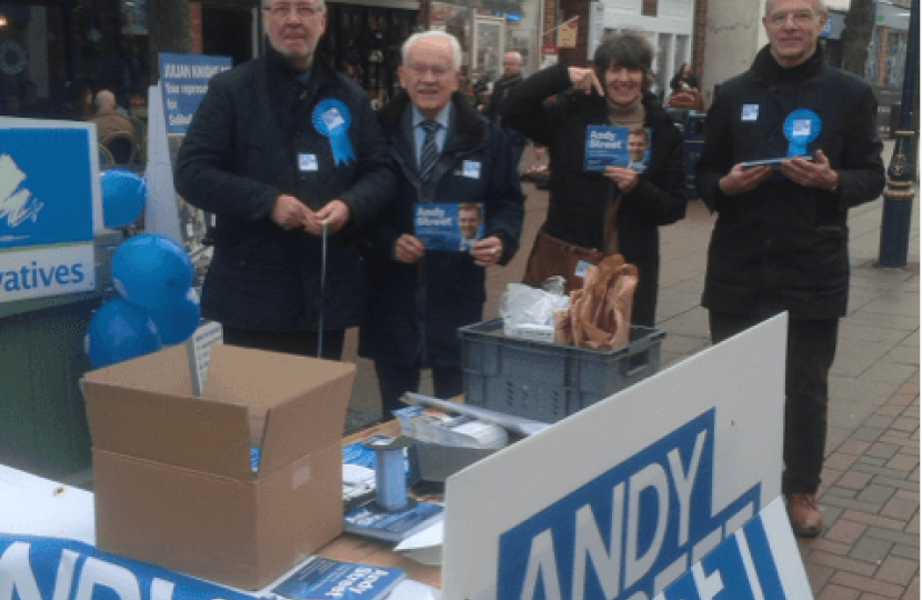 Campaigning on Solihull High Street