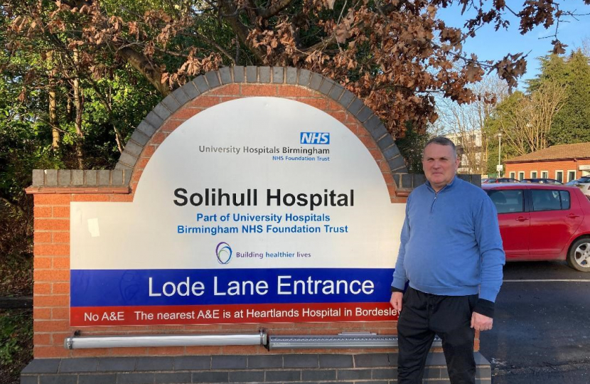 Keith Green visits Solihull Hospital