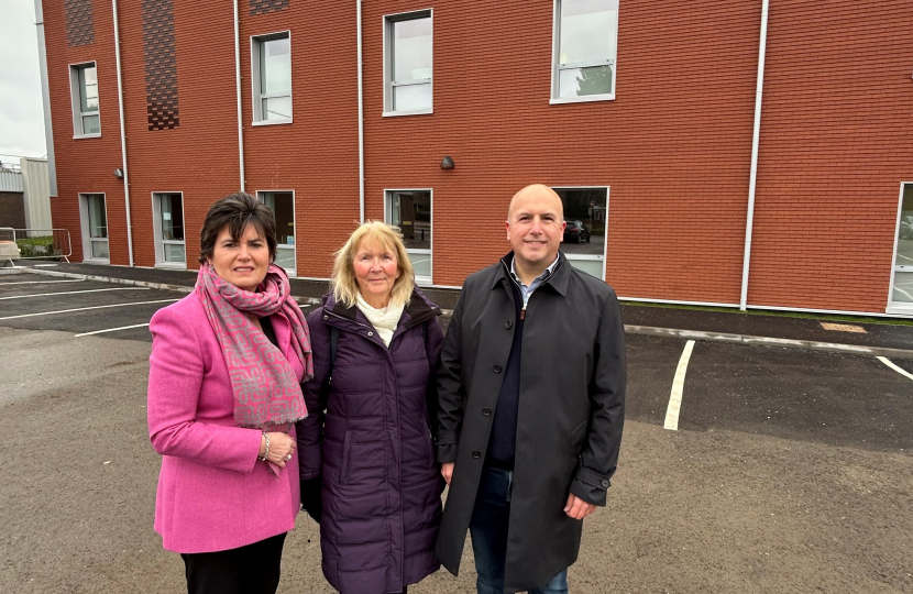 Shirley East Ward Councillors at the hospital site