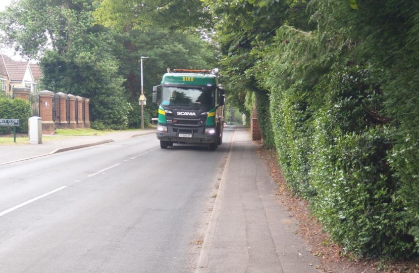 HS2 Lorry on Kelsey Lane