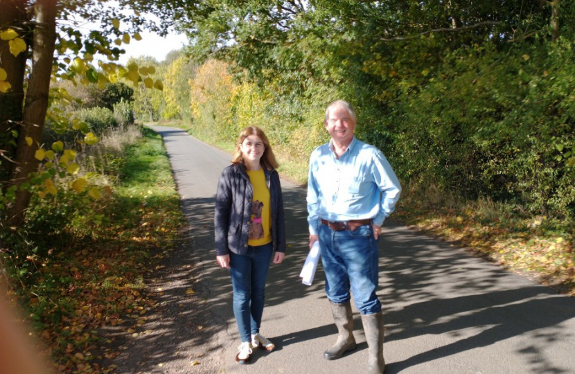 Diane Howell protecting the greenbelt