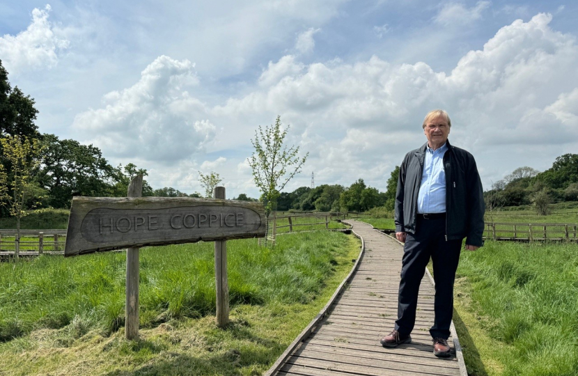 Cllr Ian Courts at Hope Coppice