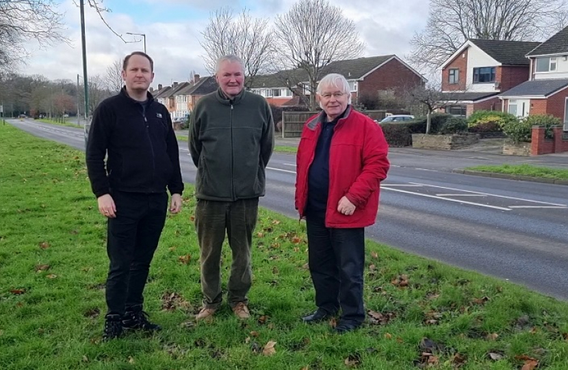 Alan, Martin and Leslie by Water Orton Road