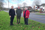 Cllrs Feeney McCarty and Kaye on Water Orton Road