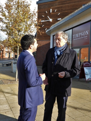 Cllr Ian Courts and Saqib Bhatti MP