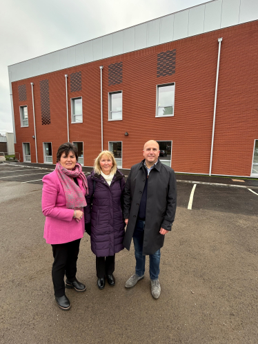 Shirley East Ward Councillors at the hospital site