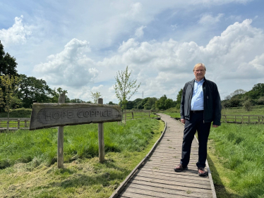 Cllr Ian Courts at Hope Coppice