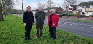 Alan, Martin and Leslie by Water Orton Road